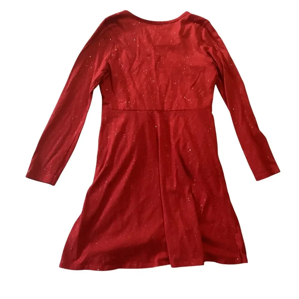 Wonder Nation Red Glitter Dress